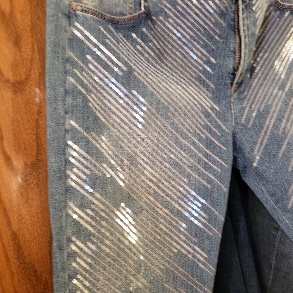 Escada Distressed & Embelished Jeans - Picture 10 of 16